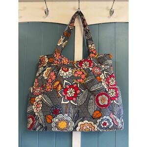Vera Bradley Glenna Satchel Shoulder Bag Kiev Paisley Quilted Floral Cotton